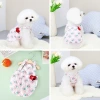 Wholesale pet clothing, dog clothes, small and medium-sized dogs, puppies, princess dresses, spring and summer styles, loose small flower dresses details Picture
